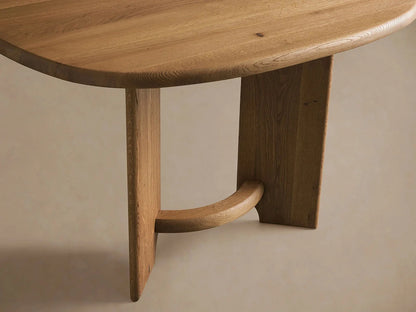 Jolson Wood Extension Dining Table with Honey Finish & Dual 20" Leaves