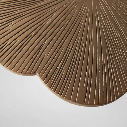 Sculptural Bronze Aluminum Side Table