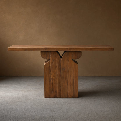 Dumai Reclaimed Teak Hallway Console Entrance Table Wood Country Entryway Table