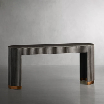 Finnley Marble Top Entryway Console Table Wood Hallway Entrance Table