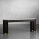 EBONY / WHITE MARBLE / 63"