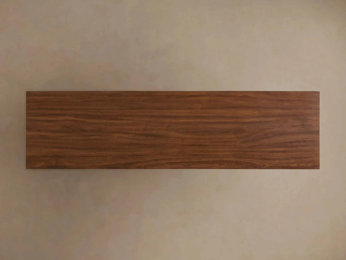 Ilaria Walnut Wood Entryway Console Table Elegant Hallway Entrance Table