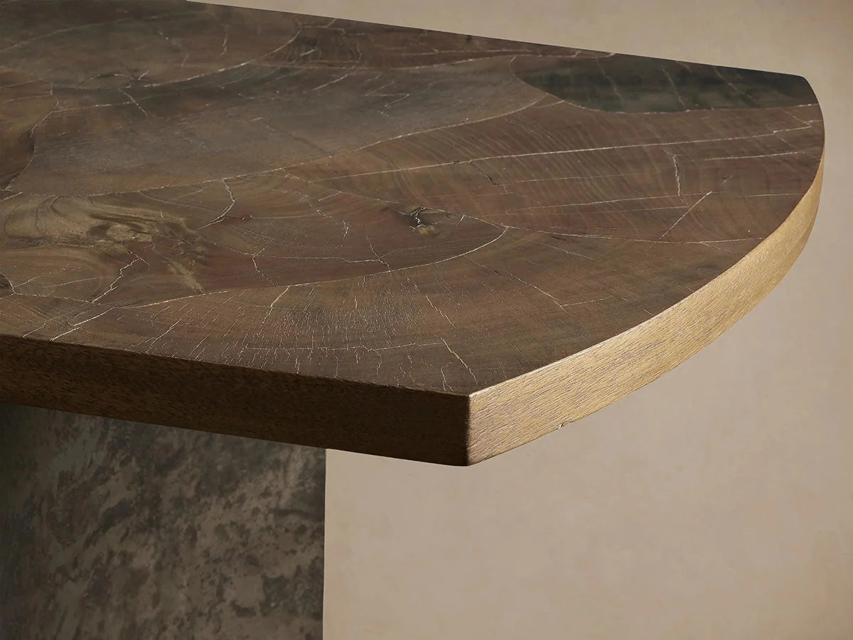 Polanco Ash Entrance Console Wood Hallway Entryway Table With Steel Base