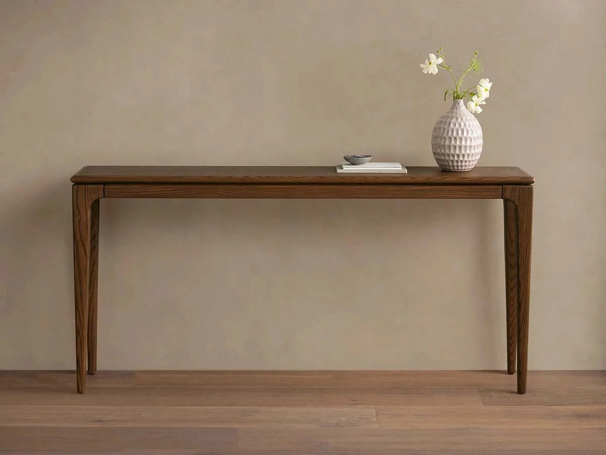 Park Ash Wood Entryway Console Table Black Hallway Entrance Table