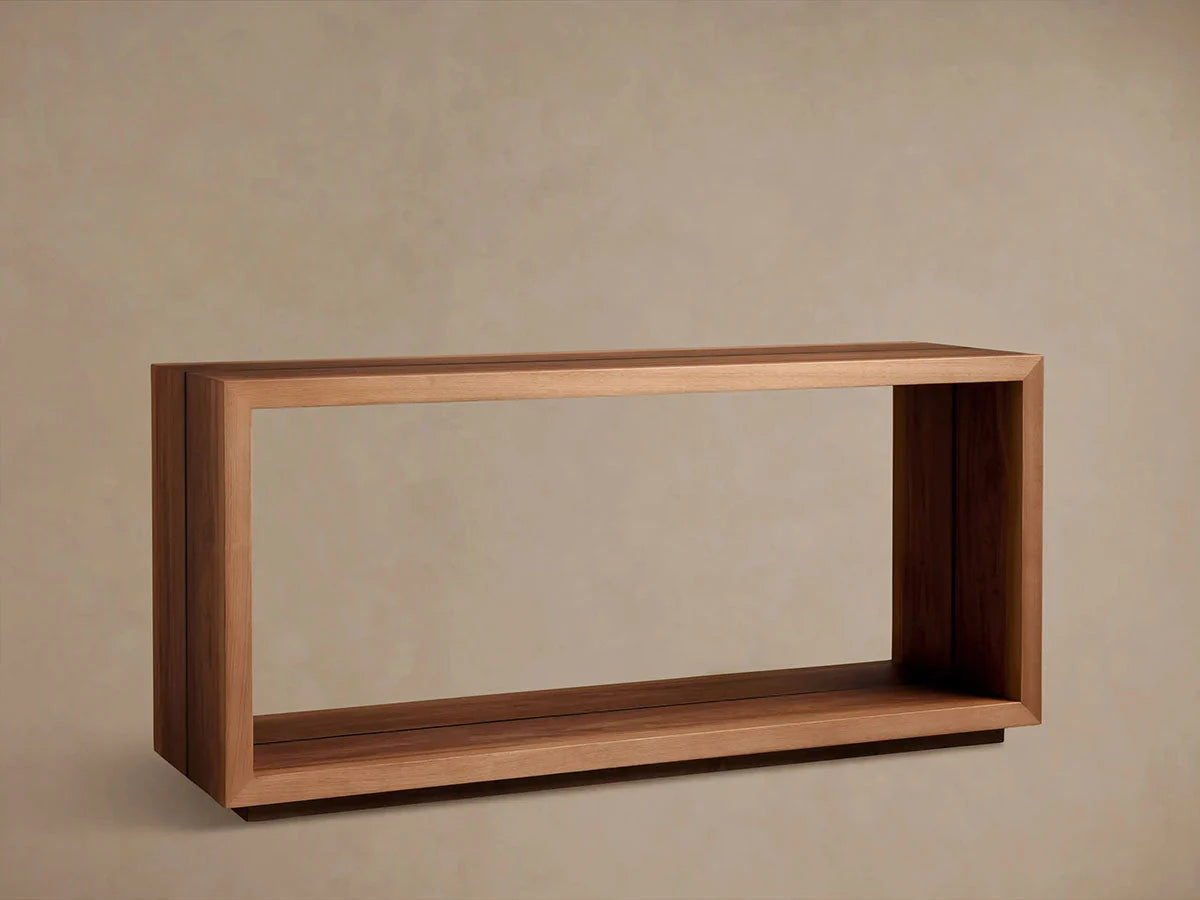 Mihaela Solid Wood Entrance Console Table Hand-Finished Hallway Entryway Table
