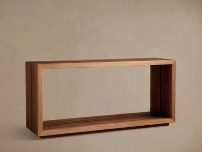 Mihaela Solid Wood Entrance Console Table Hand-Finished Hallway Entryway Table