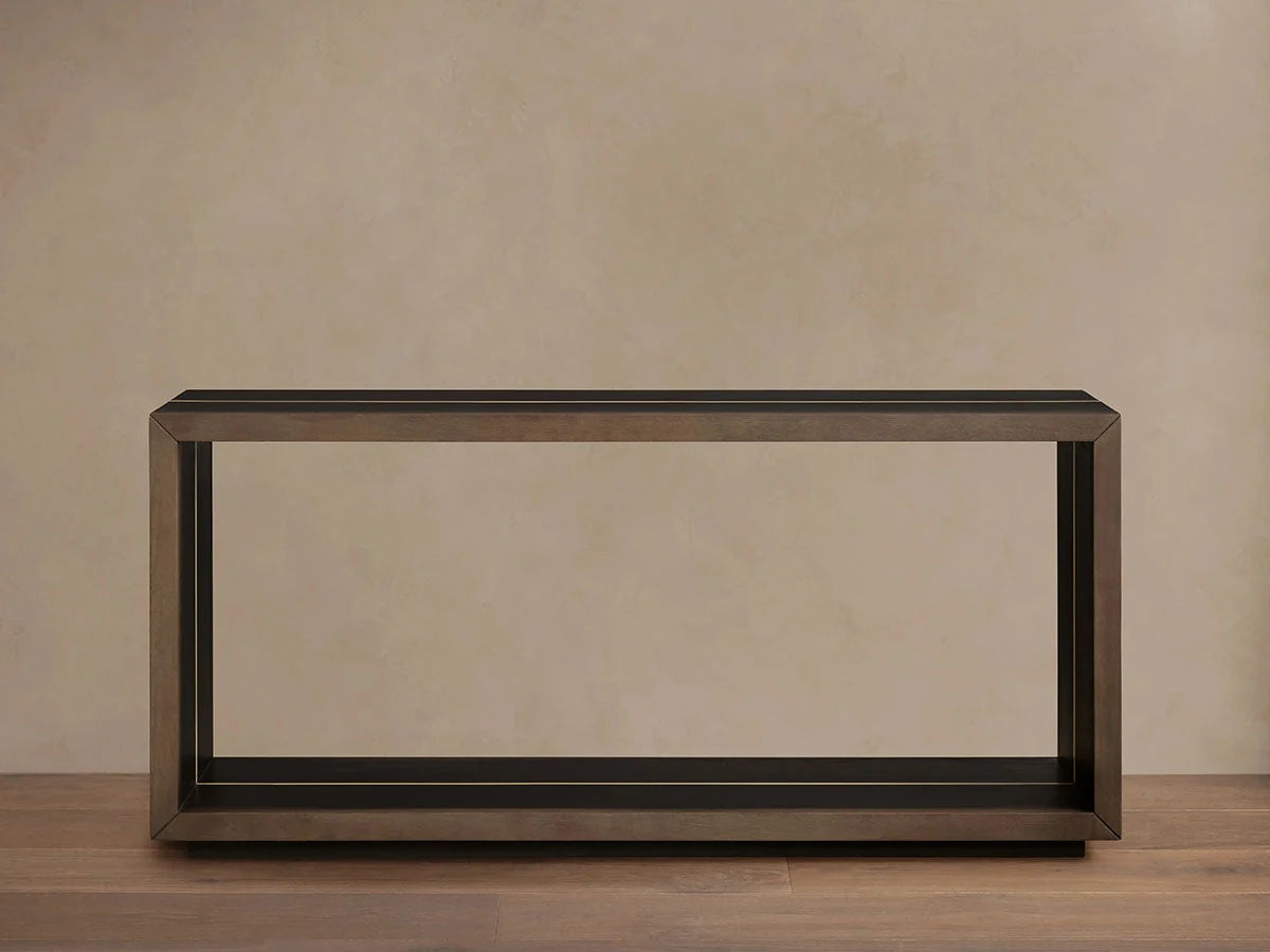 Mihaela Solid Wood Entrance Console Table Hand-Finished Hallway Entryway Table
