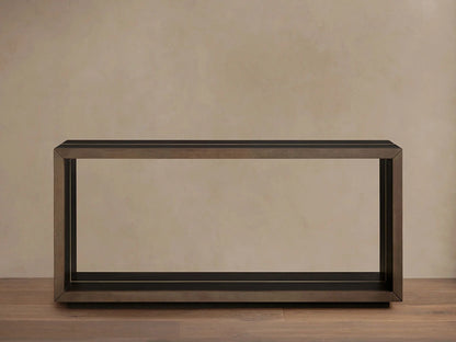 Mihaela Solid Wood Entrance Console Table Hand-Finished Hallway Entryway Table