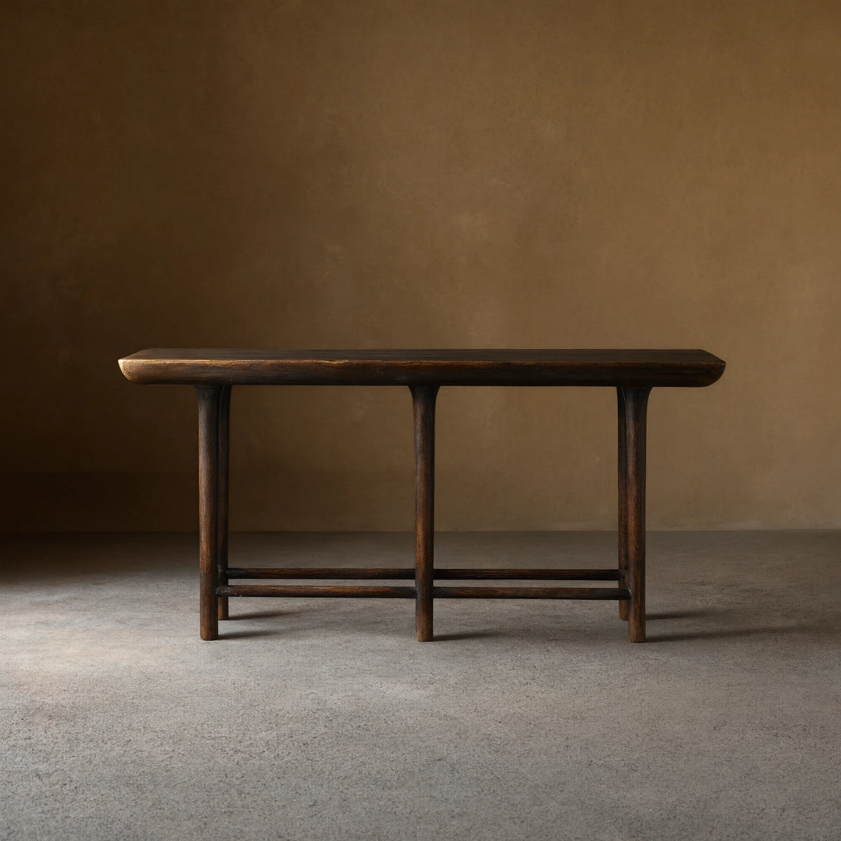 Yasu Pine Entrance Console Table Wood Hallway Entryway Table