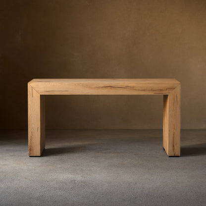 Sullivan Rural Entrance Console Table Reclaimed Oak Hallway Entryway Table
