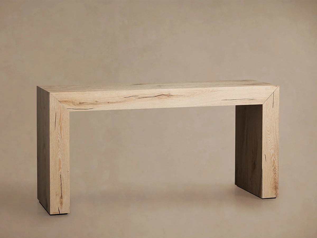 Sullivan Rural Entrance Console Table Reclaimed Oak Hallway Entryway Table