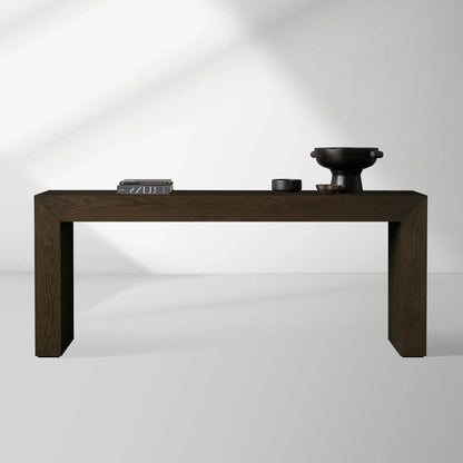 Sullivan Entryway Console Table Solid Oak Hallway Entrance Table