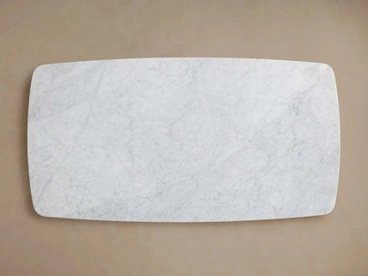 Saint Germain Marble Top Dining Table With Wood Rennes & metal Base