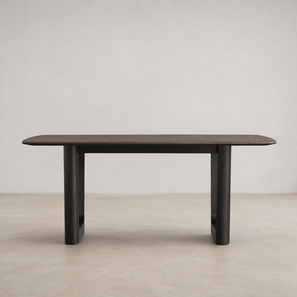Saint Germain Wood Rectangle Dining Table With Rennes Base