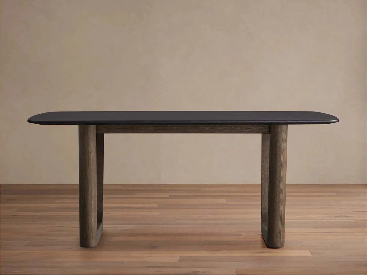 Saint Germain Wood Rectangle Dining Table With Rennes Base