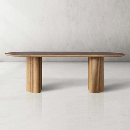 Astor Natural Marble Stone Top Dining Table