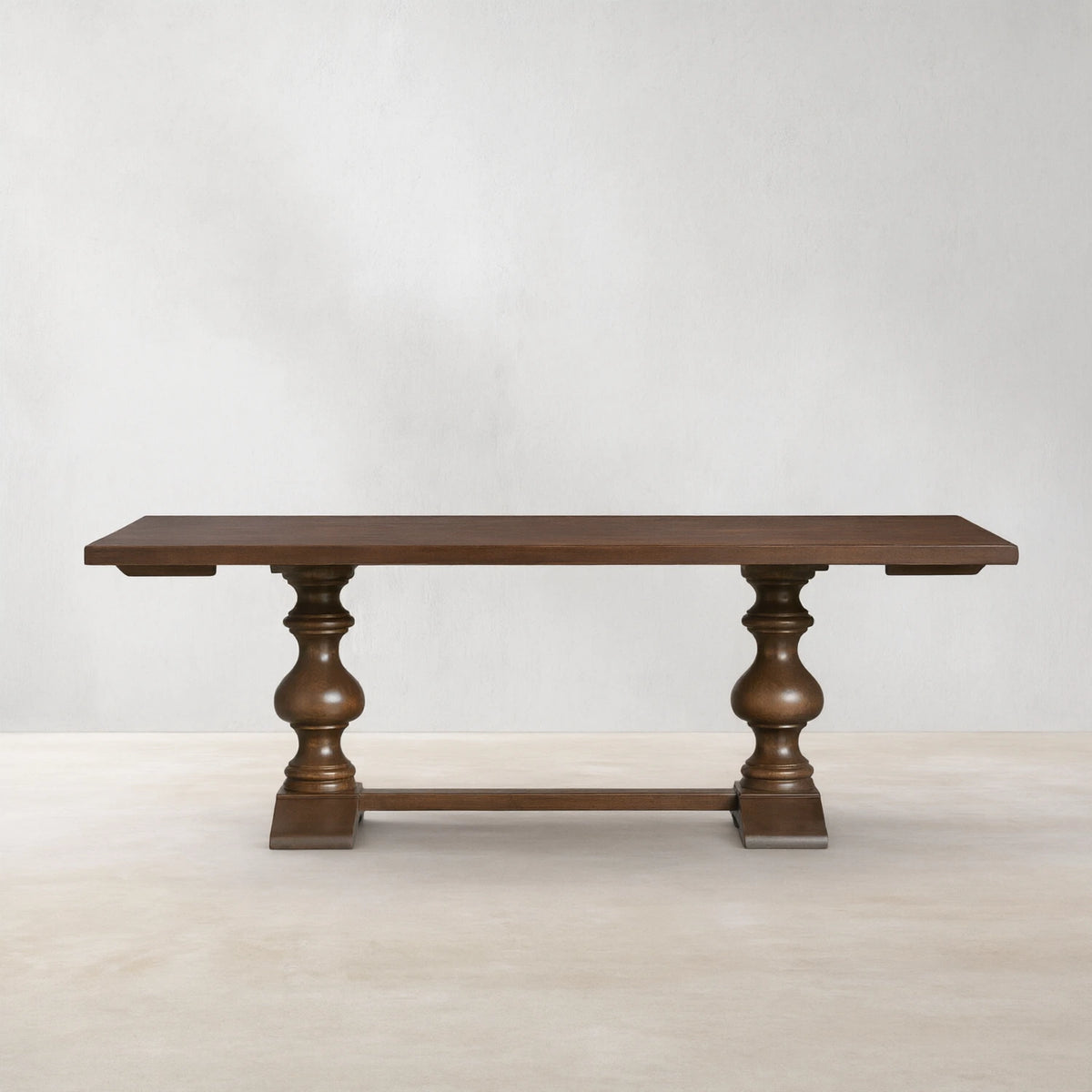Tuscany Wood Extension Dining Table Oval Poplar Dining Table