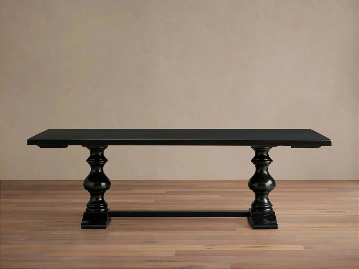 Tuscany Wood Extension Dining Table Oval Poplar Dining Table