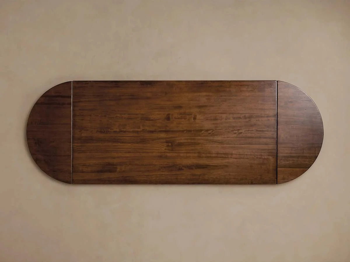 Tuscany Wood Extension Dining Table Oval Poplar Dining Table