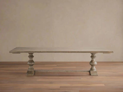 Tuscany Wood Extension Dining Table Oval Poplar Dining Table