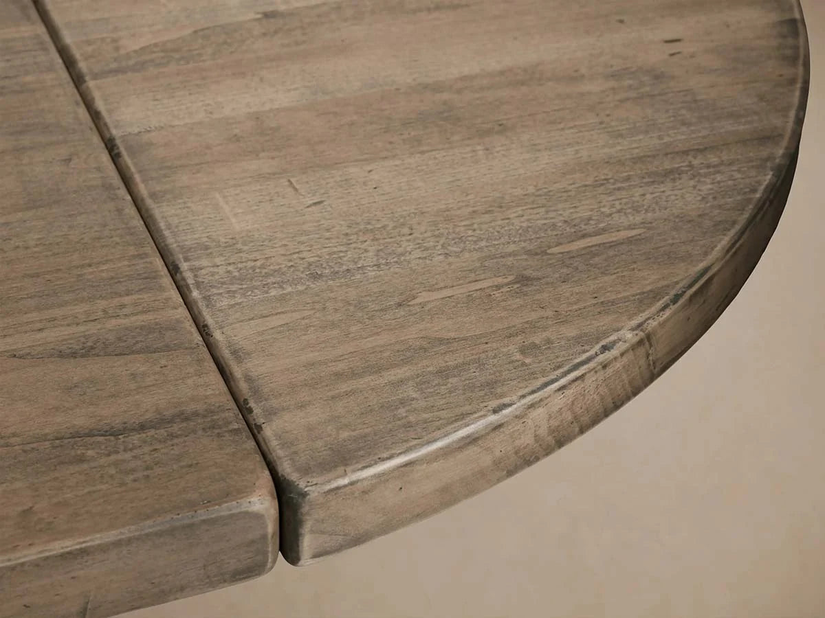 Tuscany Wood Extension Dining Table Oval Poplar Dining Table