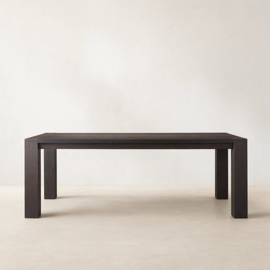 Parsons Solid Oak Rectangle Dining Table