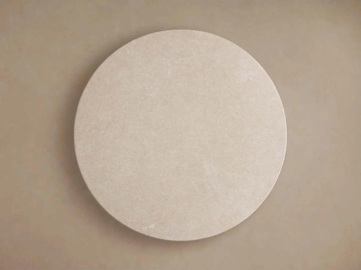 Saint Germain Round Marble Top Dining Table With Wood Toulouse Base