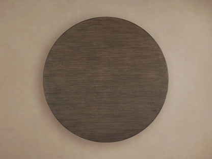 Saint Germain Round Oak Top Dining Table with Natural Wood Toulouse Base
