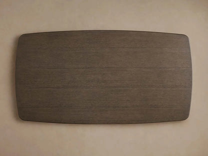 Saint Germain Rectangle Oak Top Dining Table with Wood Dauphine Base