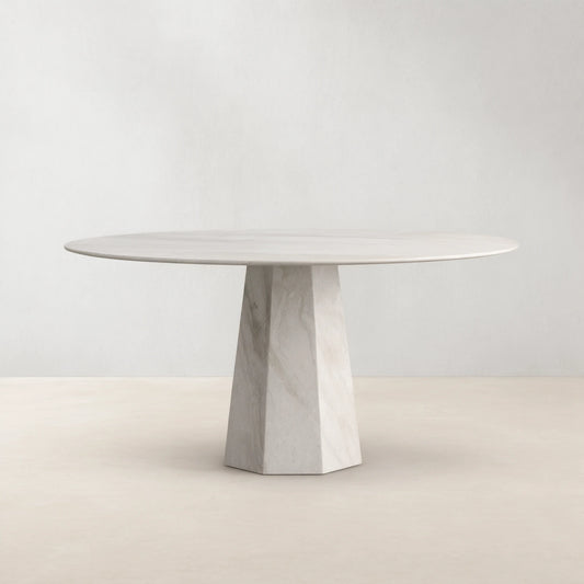 Modena Round Italian Marble Dining Table