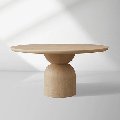 Perth Round Romanian Wood Dining Table