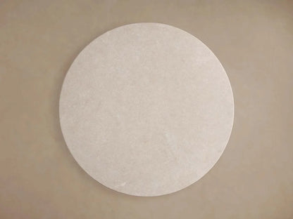 Saint Germain Round Marble Stone Dining Table with Rennes Metal Base