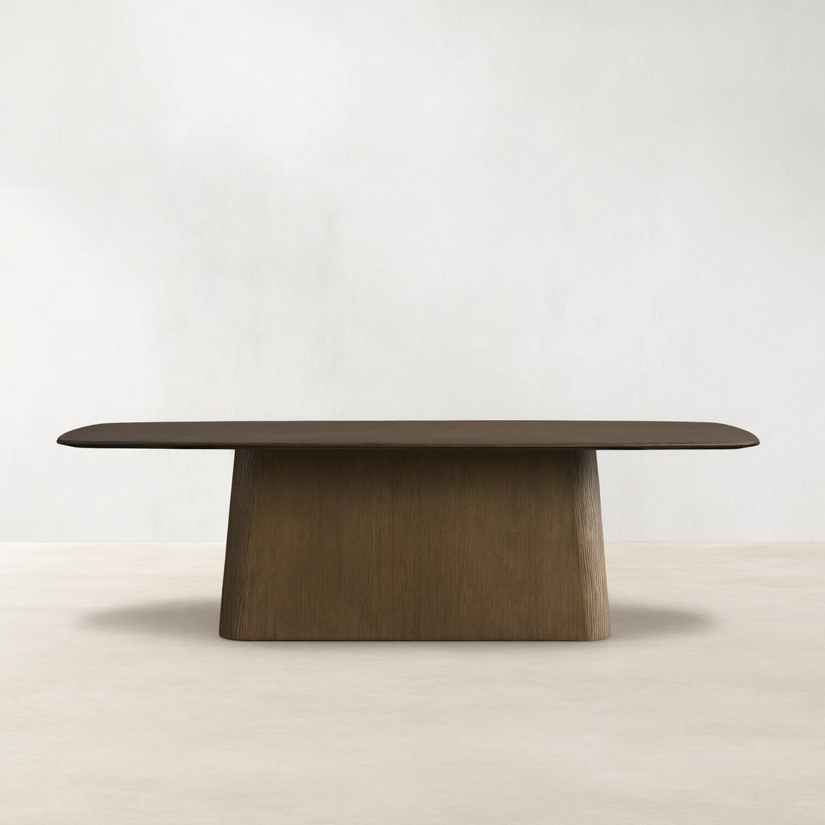 Saint Germain Oak Wood Top Dining Table with Toulouse Base