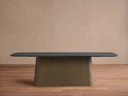 Saint Germain Oak Wood Top Dining Table with Toulouse Base
