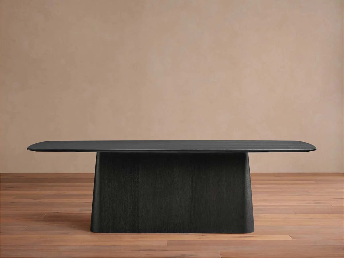 Saint Germain Oak Wood Top Dining Table with Toulouse Base