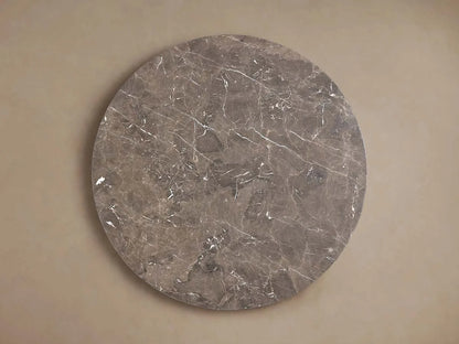 Saint Germain Round Marble Stone Dining Table With Clement Base