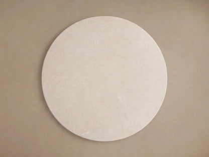 Saint Germain Round Marble Stone Dining Table With Clement Base