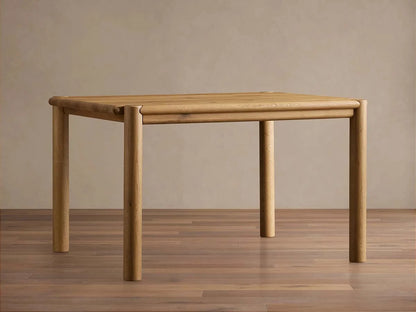 Sulina Wood Extension Dining Table Oak Drop-Leaf Design