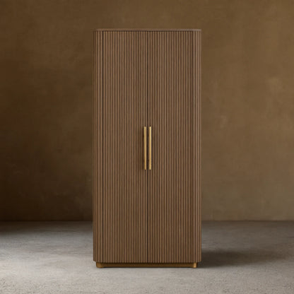 Finnley Wood Tall Cabinet Living Room Country Storage Cabinet with Doors
