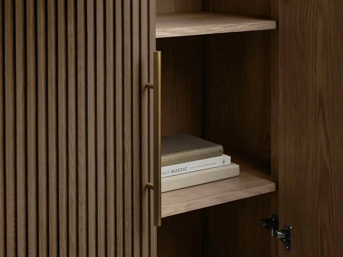 Finnley Wood Tall Cabinet Living Room Country Storage Cabinet with Doors