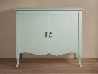 Varzi Hand-Painted Wood Storage Sideboard Antique Buffet Cabinet Tanganika