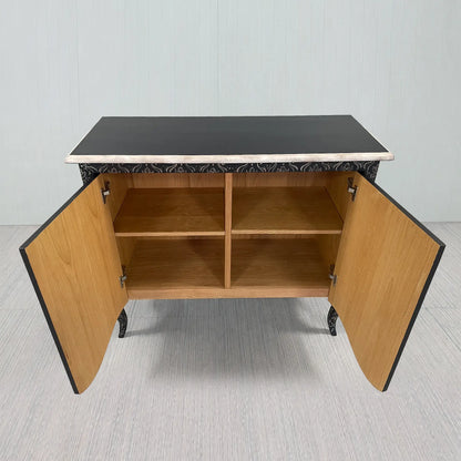Amalfi Hand-Painted Sideboards Buffet Cabinet Wood Distressed Storage Cabinet