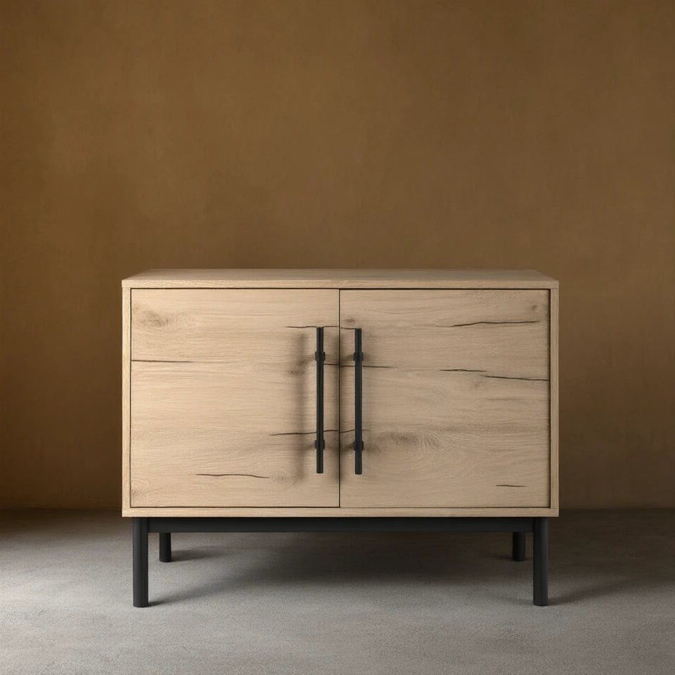 Sullivan Oak Wood Hall Chest Modern Rural Sideboards Entrance Cabinets