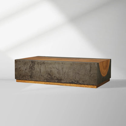 Acacius Yukas Wood Center Coffee Table Rectangular Tea Cocktail Table