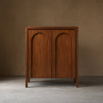 Rittman Entrance Hall Chest Mid-Century Sideboard Walnut Wood Buffet Storage Cabinet