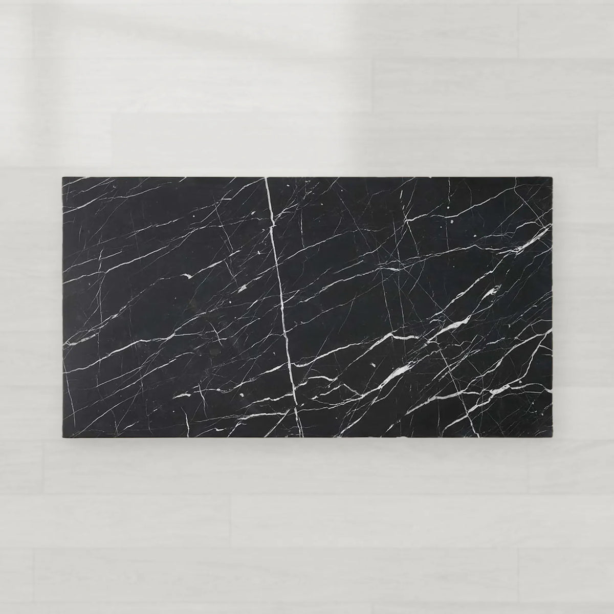 Cinzia Rectangle Stone Coffee Table Natural Marble Cocktail Table Plinth Base Sofa Center Tea Table