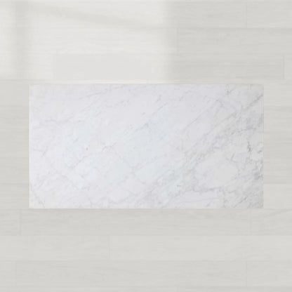 Cinzia Rectangle Stone Coffee Table Natural Marble Cocktail Table Plinth Base Sofa Center Tea Table