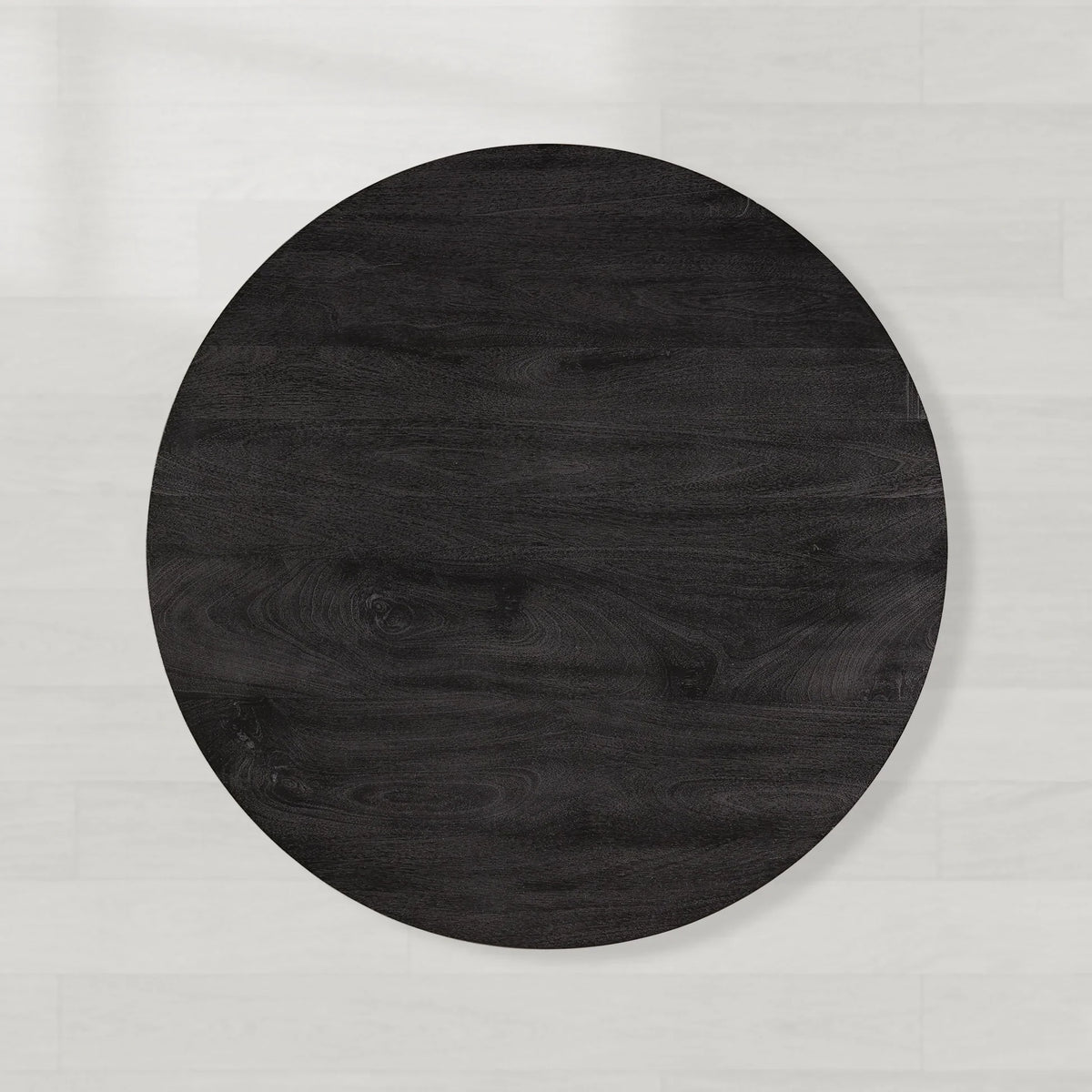 Calderone Round Coffee Table Mango Wood Cocktail Table Modern Sofa Center Tea Table