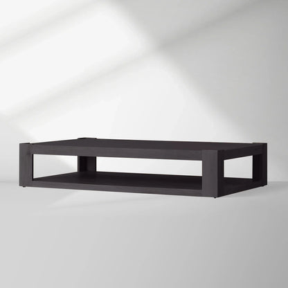 Devon Parson-Style Coffee Table Natural Oak Wood Living Room Center Tea Table Rectangular Cocktail Table