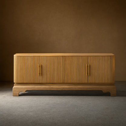 Finnley Wood TV Stand Cabinet Modern Media Console Living Room television Storage Unit